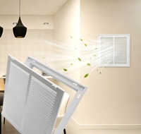Grille de ventilation amovible en métal pour retour d'air, panneau de ventilation mural ou de plafond, cadre détachable pour la ventilation résidentielle