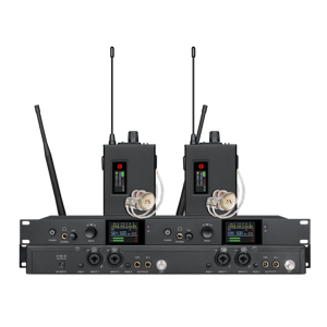 EIF AC-330 Portable Professional Dual Channel <b>Wireless</b> in Ear Monitor Metal Construction Lightweight for Live Sound Stage Church - Product Image 1