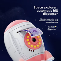 Raket Spaarpot Astronaut Geldkist Kinderen Spaarpot Ruimtethema Spaarpot LED Raket Spaarpot Educatief Verjaardagscadeau Speelgoed OEM