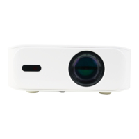 JUNUO J318 Projecteur Portable 1080P Luminosité Supérieure 360ANSI LCD Smart Android 11 Smart Projector