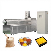 Ligne de transformation du riz enrichi, extrudeuse à double vis, ligne de couscous Dal, équipement FRK, riz reconstitué