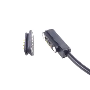 Manufacturer Provides High Current 2A 36V Magnetic Connector Wearable Device Pogo 4 Pin Connector Magnetic Charging Battery