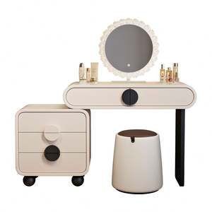 Hot Sale Modern Minimalism Bedroom Furniture Set Wooden Apartment <b>Vanity</b> <b>with</b> <b>Mirror</b> & Drawer <b>Lighting</b> - Product Image 6
