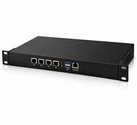 Hardware de Firewall Intel Core I5-4210M 4X Intel 82574L Gigabit Lan 2X Ddr3 Sodimm Msata 1U Rack Mount Computadora Industrial