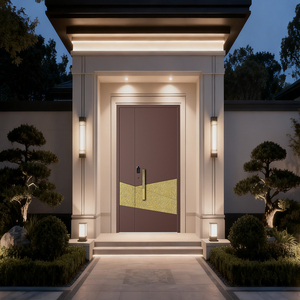 YUDON <strong>DOOR</strong> <strong>Luxury</strong> Villa Cast Aluminum Main Entrance <strong>Door</strong> 3D Carving Customized Color Security Bulletproof Exterior Hotel Outdoor - Product Image 2