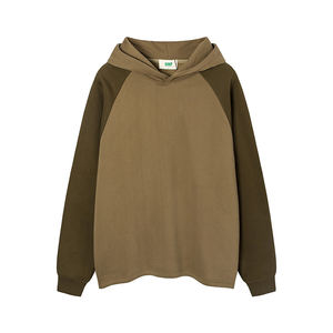 Sudadera con Capucha para Hombre, Diseño Personalizado, Estilo Urbano, Invierno, Color Sólido, Bloques de Color, Algodón, Sin Cordones, Felpa, Talla Grande - Product Image 6