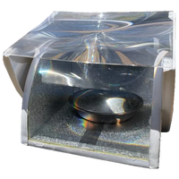 Four solaire portable d'extérieur avec panneau pliable, cuisinière solaire autoportante