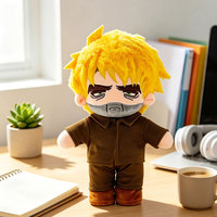 Poupées en peluche anime personnalisées avec visage brodé, tenues amovibles, décorations de collection pour les acheteurs de marchandises de fandom