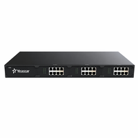 Yeastar S300 VoIP PBX : 300 utilisateurs, 60 appels, 24 ports FXO, 3 E1, 10K minutes de messagerie vocale, système Softphone mobile/PC pour grandes entreprises