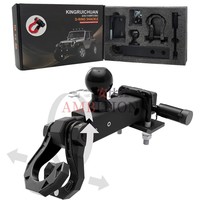 AMBITION Attelage de remorquage robuste de 2 pouces pour camion/SUV avec manille rotative et récepteur d'attelage, équipement de remorquage