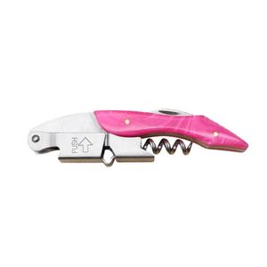 Professional <b>Pink</b> Resin Handle Stainless Steel Wine Opener - Product Image 6