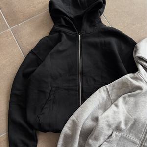 เสื้อฮู้ดดี้ผ้าคอตตอน 100% หนัก 380 แกรม คุณภาพสูง สไตล์วินเทจฟอกสี พร้อมฮู้ดขนาดใหญ่ ทรงหลวมสำหรับผู้ชาย รับสกรีนโลโก้ตามแบบ - Product Image 2