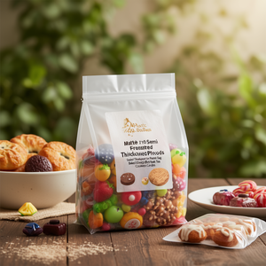 Matte Semi Transparent Frosted Thickened Plastic <b>Bag</b> <b>Sealed</b> Packaging for Baked Goods Dried Fruits Tea Cookies Candies - Product Image 3