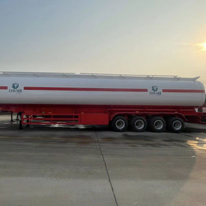 Semi-remorque citerne à carburant 3 essieux de 40000-60000 litres pour GPL, GNL, essence, diesel, huile, capacité 45000 litres, Chine - Product Image 1