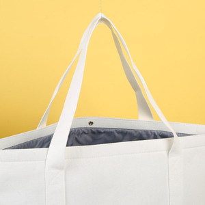 Sac fourre-tout en toile réutilisable personnalisé de grande capacité avec matériau épaissi, fermeture magnétique et poche intérieure - Product Image 2