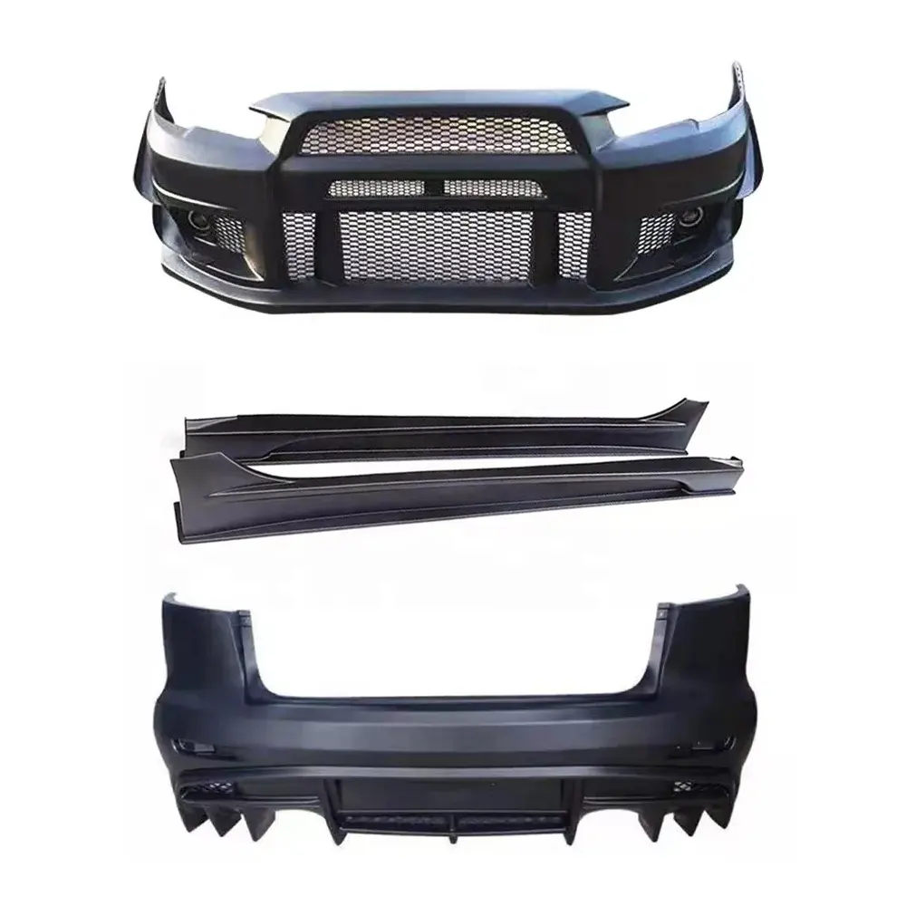 Car Bodykit Für 2009-2015 Mitsubishi Lancer Wechsel zu GTR Vari Front stoßstange Hecks toß stange Seitens ch weller Kunststoff material