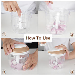 <span class=keywords><strong>Cuerda</strong></span> de tracción de plástico PP <span class=keywords><strong>Manual</strong></span>, polea de ajo, herramienta de cocina, cortador de verduras <span class=keywords><strong>Manual</strong></span>, <span class=keywords><strong>picadora</strong></span> para uso doméstico - Product Image 2