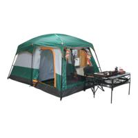 Tenda Camping Keluarga Besar Oxford Empat Musim Ringan untuk 8-12 Orang, Mudah Dipasang, 2 Kamar Tidur 1 Ruang Tamu, Luas dan Tahan Air