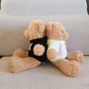 Игрушки Songshan, оптовая продажа, недорогой рекламный подарок, плюшевый мишка с логотипом на заказ, толстовка с рубашкой, милые плюшевые животные, игрушки медведи - Product Image 2