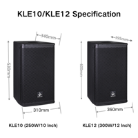 Haut-parleur audio professionnel JB KLE12 Pro 300W 12 pouces, haut-parleur passif pleine gamme pour KTV