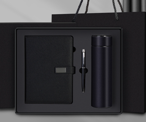 Роскошный корпоративный подарочный набор на заказ, Вакуумная чашка и блокнот-премиум, рекламный подарочный набор для бизнеса - Product Image 1