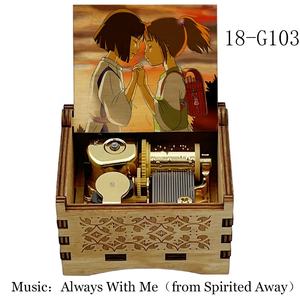 Carillon Automatico di Spirited Away, Scatola Musicale <span class=keywords><strong>in</strong></span> Legno con Melodia 'Always With <span class=keywords><strong>Me</strong></span>', Giocattolo a Molla per Bambine, Regalo di Compleanno, Decorazione per la Casa - Product Image 4