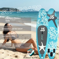 Planche à pagaie gonflable tout usage SUP pour la plage, le surf et les sports nautiques en plein air, modèle JS-CR