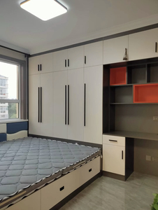 Mobili Moderni per Camera da Letto in Legno Massello Stile Tatami con <span class=keywords><strong>Armadio</strong></span> <span class=keywords><strong>e</strong></span> Libreria Personalizzabili, Altezza Regolabile <span class=keywords><strong>e</strong></span> Funzionalità Convertibili - Product Image 5