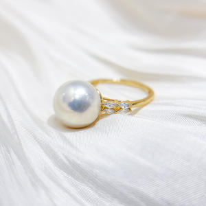 Accesorios 10758DIY, Anillo de Plata S925, Base Vacía para Cuentas Redondas de 6-11 mm, Soporte para Joyería Dorado/Plateado - Product Image 3