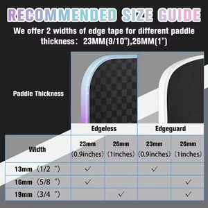 <span class=keywords><strong>Prix</strong></span> de gros, ruban de protection personnalisé pour raquette de pickleball, durable, professionnel, lisse, adhésif, bord protecteur - Product Image 6