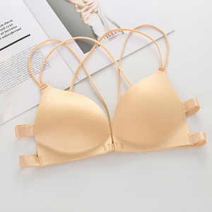 Sujetador de moda sin aros con cierre frontal para mujer, lencería Sexy acolchada, Bralette, Push up, sujetador sin costuras para mujer - Product Image 6