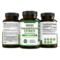 Capsules de citrate de magnésium glycinate OEM/ODM - Complément alimentaire pour la santé des os, des muscles, du sommeil et du système immunitaire