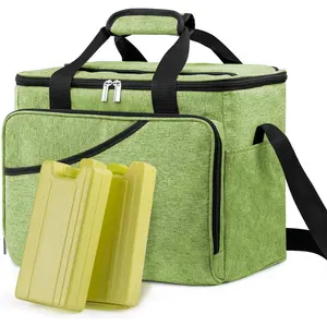 可重复使用的隔热午餐袋热袋食品配送隔热冷却器食品午餐袋
