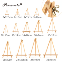 Panwenbo Art Supplies - Mini Caballete de Madera para Exhibición de 7*12.5cm, Caballete para Artistas, Caballetes de Arte al por Mayor para Exhibir Lienzos Pequeños