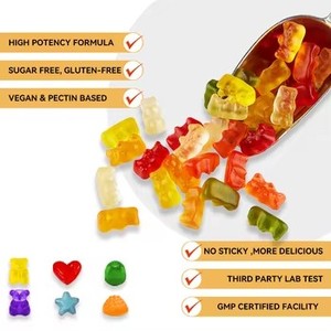 Gummies pour le sommeil à la <span class=keywords><strong>mélatonine</strong></span> <span class=keywords><strong>5</strong></span> <span class=keywords><strong>MG</strong></span>, pour s'endormir plus rapidement et mieux dormir plus longtemps, 100% sans médicament - Product Image 2