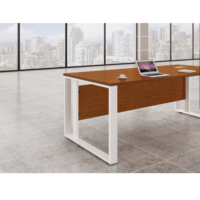 Scrivania Direzionale Moderna a L Completa, Arredamento per Ufficio, Scrivania per Computer da Manager