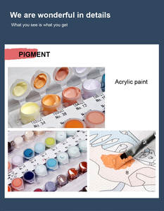 Peinture personnalisée par numéros pour adultes, Kits de <span class=keywords><strong>Photo</strong></span>, livraison directe, <span class=keywords><strong>Photo</strong></span>, à l'huile, acrylique, <span class=keywords><strong>sur</strong></span> <span class=keywords><strong>toile</strong></span>, personnalité, DIY bricolage - Product Image 4