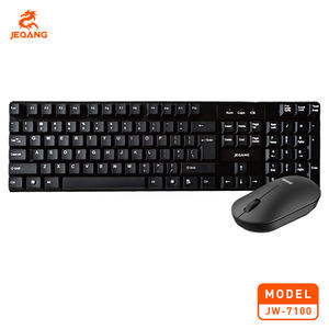 Combo de Teclado y Ratón Inalámbrico USB Jeqang <span class=keywords><strong>JW</strong></span>-7100, Sensor Óptico, Teclas Multimedia, Diseño Ergonómico para PC/Portátil, Idioma Árabe - Product Image 2