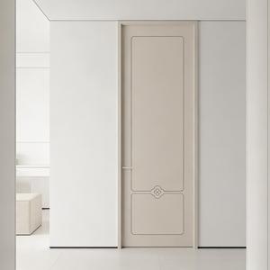 Puerta Interior Moderna de Alta Calidad en MDF PET con Aislamiento Acústico, Superficie con Acabado Ecológico, 50 mm de Grosor, para Dormitorio o Apartamento - Product Image 2