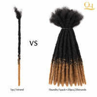 Extensions de cheveux humains brésiliens Remy Interlock 1B/27 de 0,4 cm, 6-30 pouces, entièrement faites à la main, à clipser, prêtes à l'emploi, pour salons et boutiques en Chine