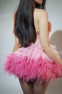 Korset mewah payet tanpa tali rok garis A Set <span class=keywords><strong>2</strong></span> potong pakaian gaun putri ulang tahun wanita gaun pentas gaun malam - Product Image 6