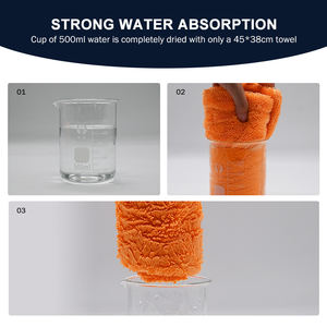 كبيرة 40x40x60 60 مفصلة x 90 1200gsm ميكروفيبر ملتوية لغسيل السيارات قماش منشفة تجفيف السيارات - Product Image 4