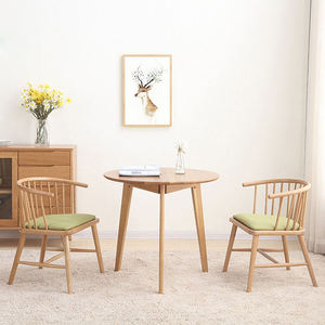 Chaises de salle à manger modernes en bois massif, rembourrées, écologiques et légères pour restaurants, cafés, appartements - Product Image 6