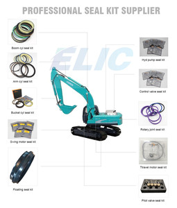Kits de sellos de cilindro de dirección para cucharón elevador DL400 DL420 K9002295 K9002294 K9002293, aceite para excavadora 401107-00137A 401107-00136A - Product Image 4