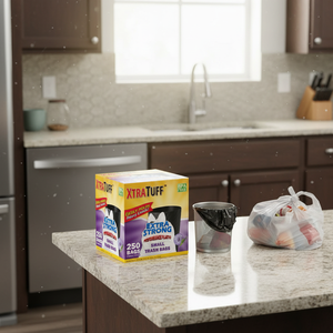 ถุงขยะขนาดใหญ่แบบใช้แล้วทิ้ง 4 แกลลอน 250 ถุง ทนทานต่อการฉีกขาด ความจุ 33 แกลลอน สำหรับทำความสะอาดอเนกประสงค์ในครัวเรือน - Product Image 3