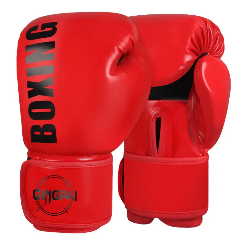 Guanti da boxe professionisti Muay Thai Kick Boxing MMA guanti da boxe con Logo personalizzato