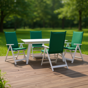 เบาะรองนั่งผ้าอ๊อกซ์ฟอร์ดสีเขียวสำหรับกลางแจ้ง โพลีเอสเตอร์ 100% รูปทรงสี่เหลี่ยมผืนผ้า กันน้ำ ถอดซักได้ ใช้ได้ทุกฤดู - Product Image 2