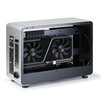 Boîtier personnalisé Mini ITX support métallique en aluminium anodisé 4x2.5 pouces SSD SFX SFX-L coque d'ordinateur PC