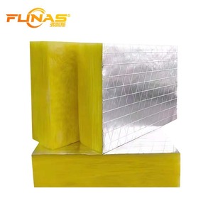 Panneau de laine de verre Funas 70 mm 100 mm Isolation insonorisante ignifuge Matériel de construction - Product Image 1