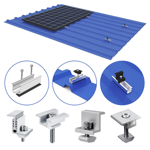 Kit de fixation réglable pour panneaux solaires en aluminium 6005-T5 pour toiture, pince de fixation intermédiaire et terminale pour panneaux solaires - Product Image 4